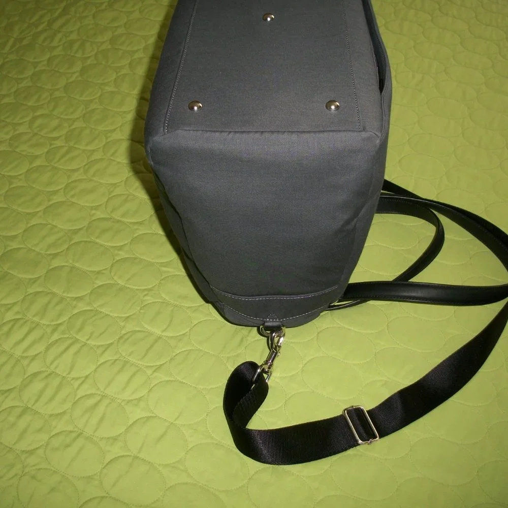 Lo & Sons Grey Nylon Laptop/Weekender
